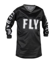 FLY RACING Youth F-16 Trikot Schwarz/Weiß