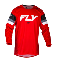 FLY RACING Kinetic Prix Jersey - Rot/Grau/Weiss