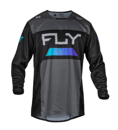 FLY RACING Kinetic Reload Jersey - Anthrazit/Schwarz/Blue Iridium