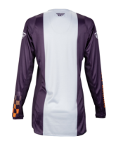 FLY RACING Lite Damen-Jersey - Deep Purple/Weiss/Neon Coral