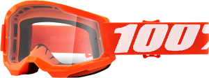 100% Strata 2 orange/weiß, unverspiegelt