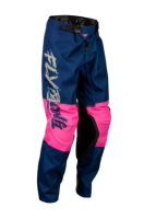 FLY RACING Jugend Kinetic Khaos Hose Pink/Navy/Tan