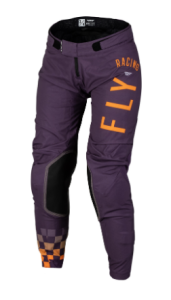 FLY RACING Lite Damen-Hose - Deep Purple/Weiß/Neon Coral