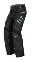 FLY RACING Patrol Überstiefelhose - Schwarz/Weiß