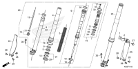 F-11 Gabel, vorne CRF 250 Bj 2024