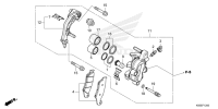 F-12 Vorderrad-Bremssattel CRF 250 Bj 2024