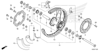 F-19-20 Hinterrad CRF 250 Bj 2024