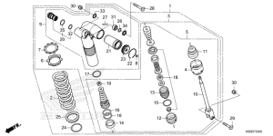 F-33 Kissen, hinten CRF 250 Bj 2024