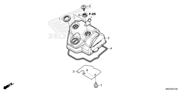 E-1 Zylinderkopfdeckel CRF 450 BJ 2024