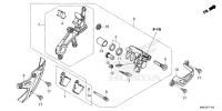 F-17 Hinterrad-Bremssattel CRF 450 Bj 2024