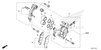 F-12 Vorderrad-Bremssattel CRF 250 Bj 2025