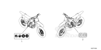 Warnetikett CRF 250 Bj 2025