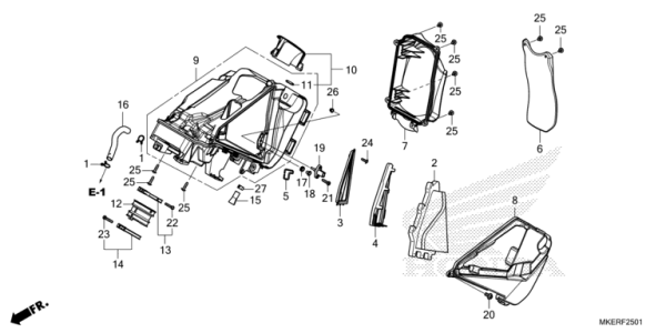 F-25-1 Luftfilter CRF 450 Bj 2025