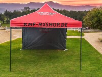 KMP Zelt inkl. 1 Seitenwand rot/schwarz