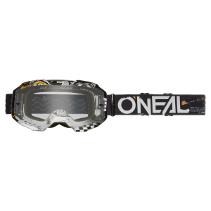 Oneal Brille B-10 ATTACK Black/White Clear V.24