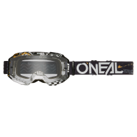 Oneal Brille B-10 ATTACK Black/White Clear V.24