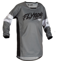 Fly MX-Jersey Kinetic Youth Khaos Grey/Black/White
