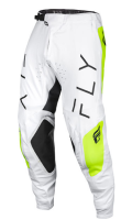 Fly MX-Pants Evolution 138-White-Yellow fluo