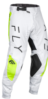 Fly MX-Pants Evolution 138-White-Yellow fluo