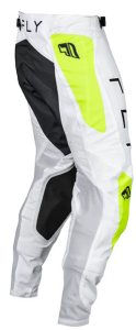 Fly MX-Pants Evolution 138-White-Yellow fluo
