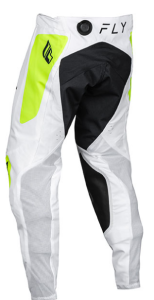Fly MX-Pants Evolution 138-White-Yellow fluo