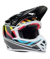 BELL Moto-9S Flex Helm - Drift Gloss Black Multi