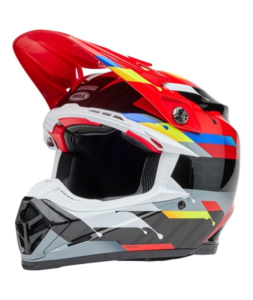 BELL Moto-9S Flex Helm - Renen Nova Gloss Black/Red