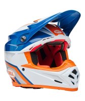 BELL Moto-9S Flex Helm - Merchant Gloss Orange/Blue