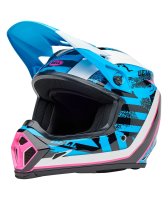 BELL MX-9 Mips Helm - Breakdance Gloss Blue/Pink