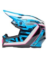 BELL MX-9 Mips Helm - Breakdance Gloss Blue/Pink