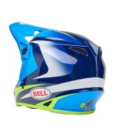 BELL MX-9 Mips Helm - Jackal Gloss Blue/Hi-Viz Yellow