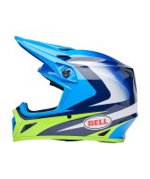 BELL MX-9 Mips Helm - Jackal Gloss Blue/Hi-Viz Yellow