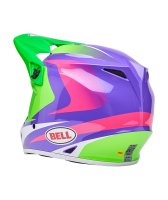 BELL MX-9 Mips Helm - Jackal Gloss Hi-Viz Green Purple