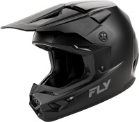 FLY RACING Kinetic Solid Jugend Helm - Mattschwarz
