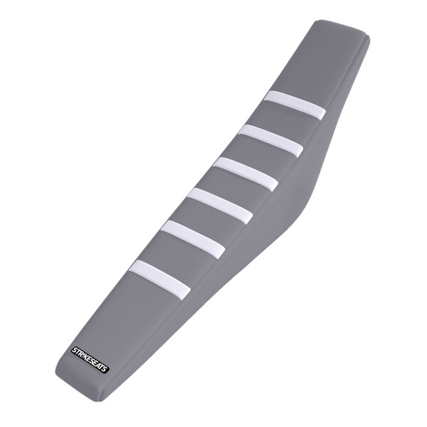Husqvarna TC125/250/FC250/350/450 23-24/ TE150/300/FE250/501 24 WEISS/GRAU/GRAU Gripper Gerippter Sitzbezug