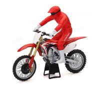 Miniatuur motor cross Honda CRF450R with Driver 1:12