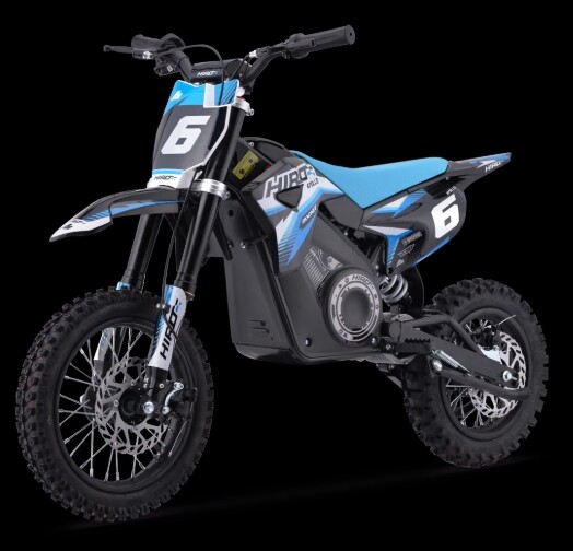 Dirtbike Kinder Elektro Hiro Rakete 1000W Blau