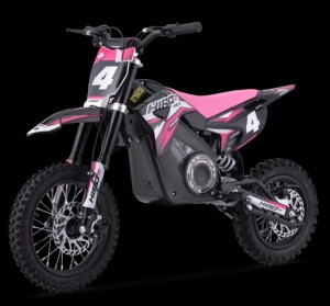 Dirtbike Kinder Elektro Hiro Rakete 1000W Rosa