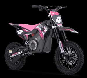 Dirtbike Kinder Elektro Hiro Rakete 1000W Rosa