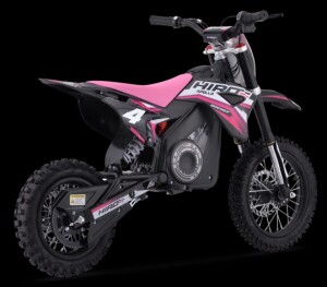 Dirtbike Kinder Elektro Hiro Rakete 1000W Rosa