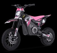 Dirtbike Kinder Elektro Hiro Rakete 1000W Rosa