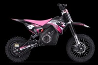 Dirtbike Kinder Elektro Hiro Rakete 1000W Rosa