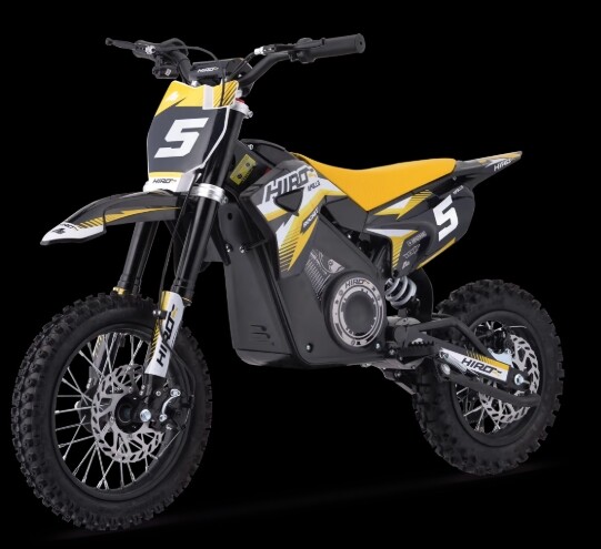 Dirtbike Kinder Elektro Hiro Rakete 1000W Gelb