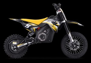 Dirtbike Kinder Elektro Hiro Rakete 1000W Gelb