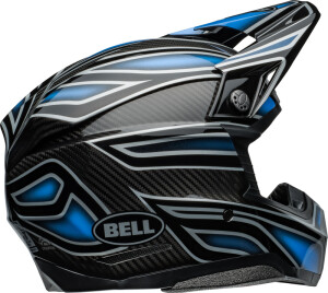 BELL Moto-10 Spherical Helm - Webb Marmont Gloss North Carolina Blue