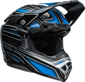 BELL Moto-10 Spherical Helm - Webb Marmont Gloss North Carolina Blue