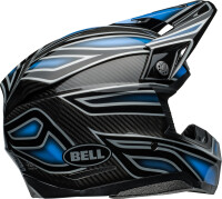 BELL Moto-10 Spherical Helm - Webb Marmont Gloss North Carolina Blue