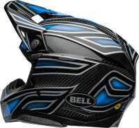 BELL Moto-10 Spherical Helm - Webb Marmont Gloss North Carolina Blue
