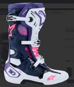 Alpinestars TECH 10 Weiß, Navy, Fluorescent Pink, Lila