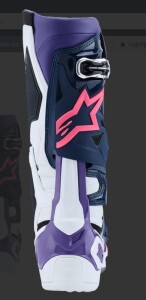 Alpinestars TECH 10 Weiß, Navy, Fluorescent Pink, Lila